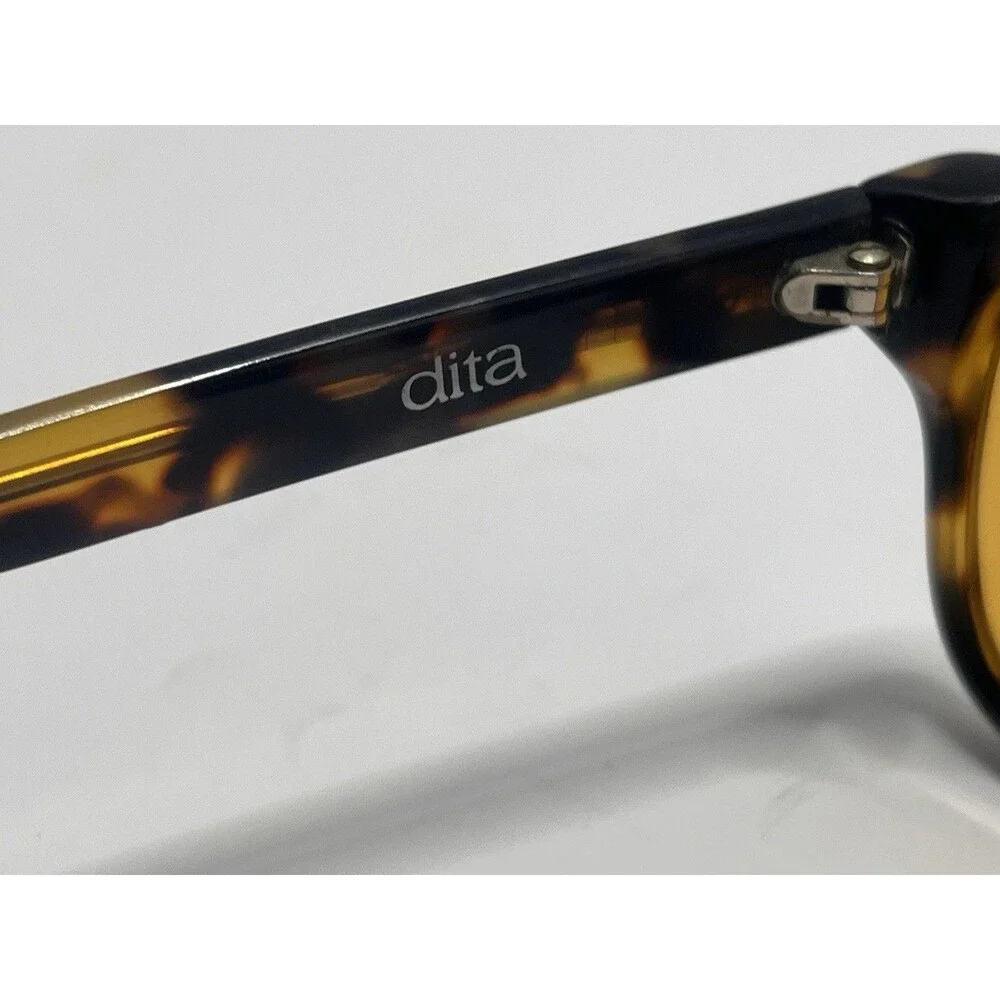 (Very Early Addition) Vintage Dita Lucky Seven Handmade Tortoise, Sunglasses